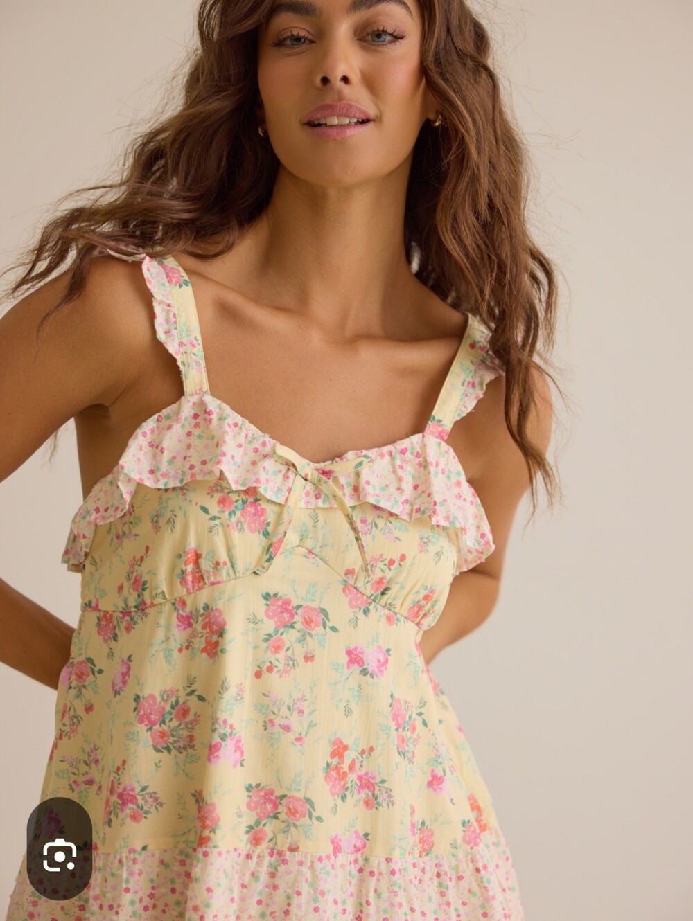 Altar'd State Lila Floral Mini Dress